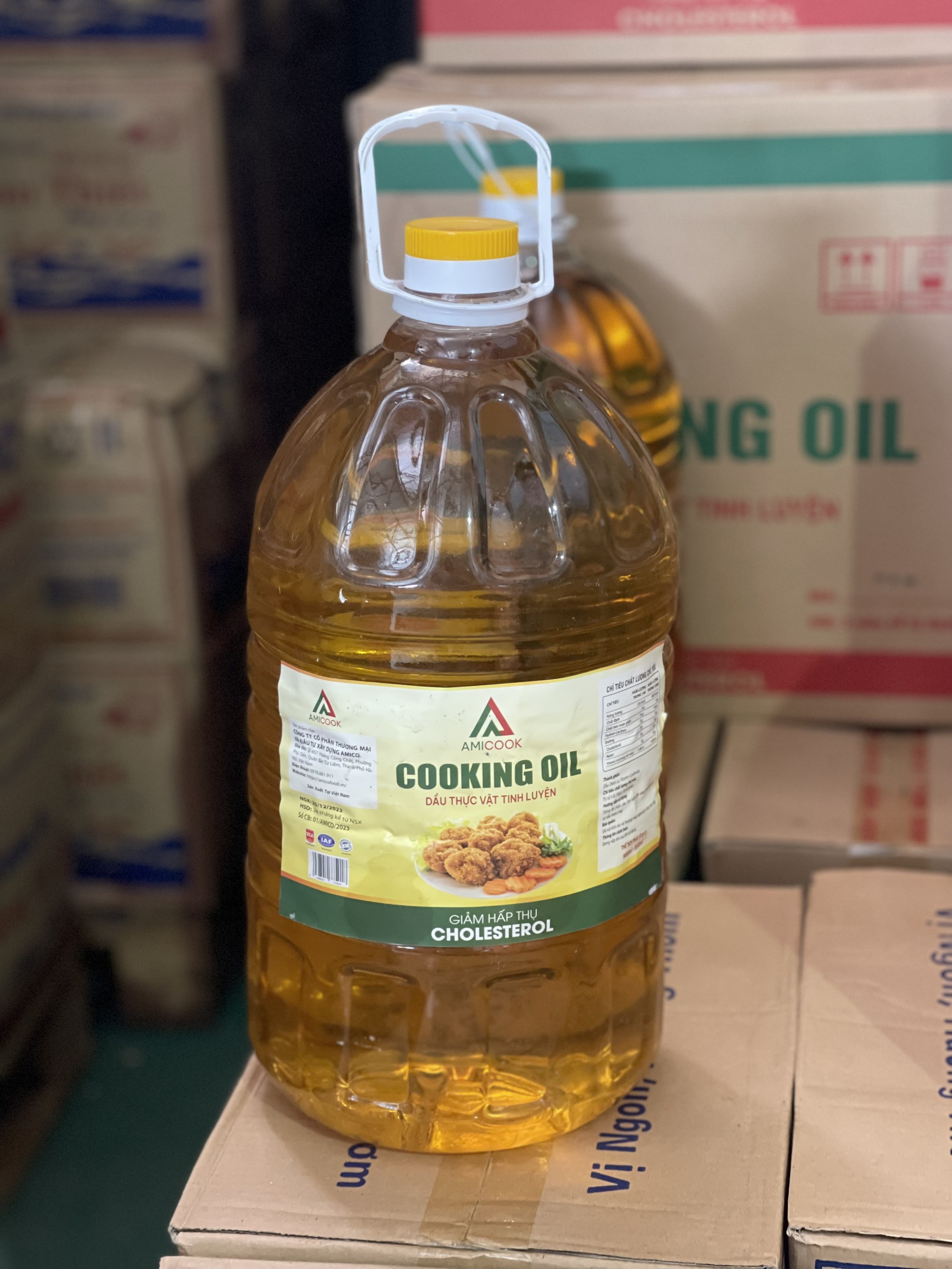 Dầu Ăn Amicook Dầu Thực Vật Tinh Luyện bịch 18KG