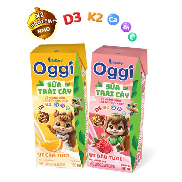 SỮA TRÁI CÂY OGGI VITADAIRY