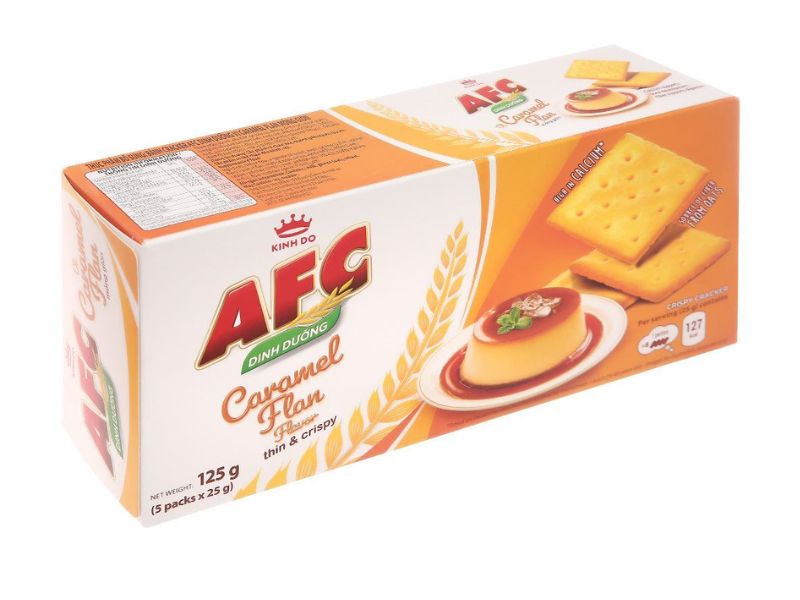Bánh cracker AFC vị caramel flan