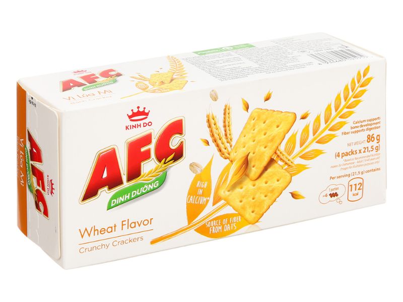 Bánh cracker AFC vị lúa mì