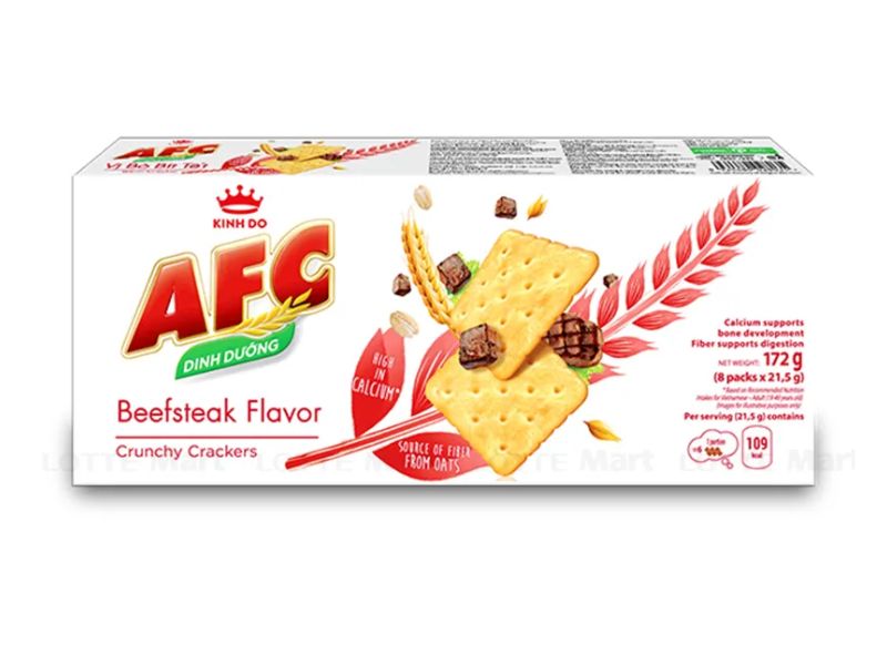 Bánh cracker AFC vị bò bít tết