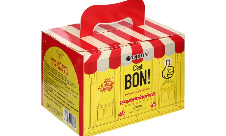 Bánh ăn sáng sợi thịt gà mix 3 vị Orion C'est Bon