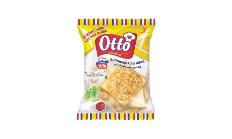 Bánh chà bông ăn liền sốt mayonnaise Otto
