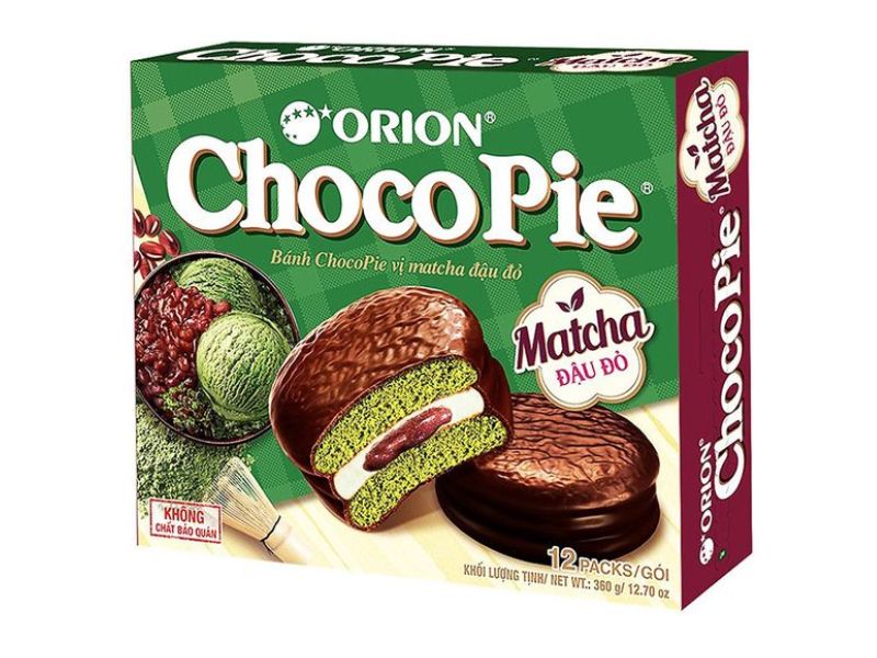 Chocopie matcha đậu đỏ