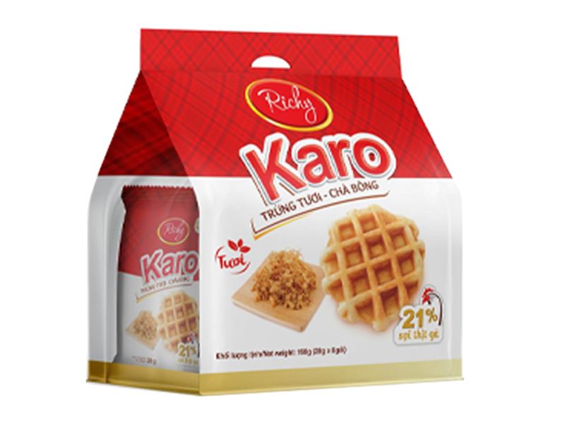 Bánh karo trứng tươi chà bông Richy