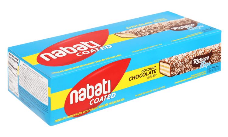 Bánh Nabati xốp phủ socola vị dừa
