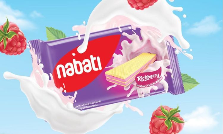 Bánh xốp nhân phúc bồn tử Nabati