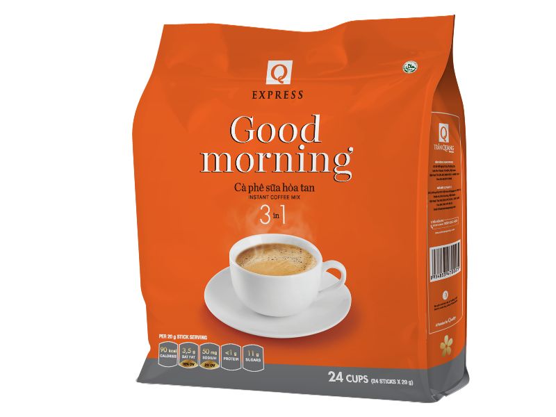 Cà phê hòa tan 3in1 Q Express Good Morning