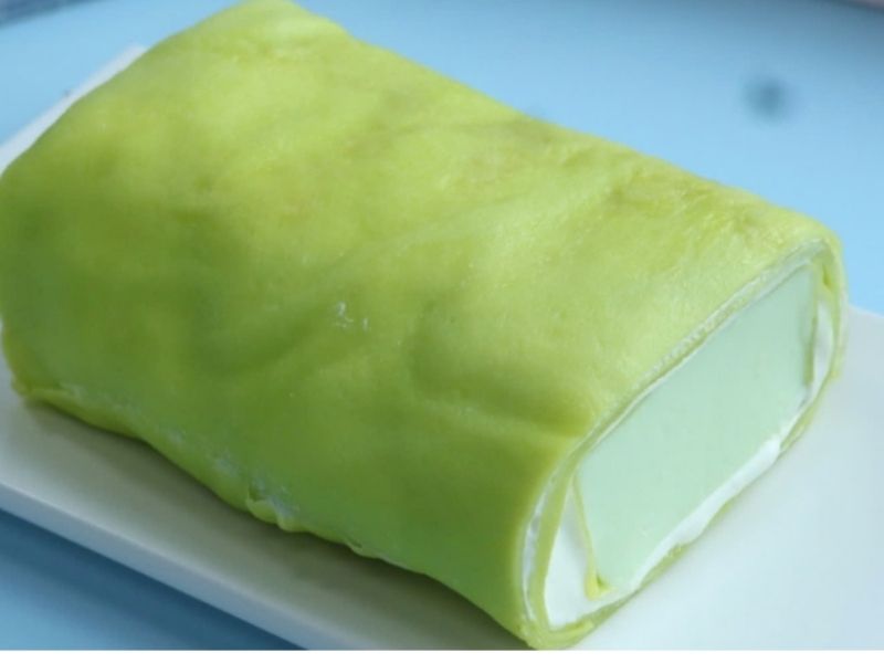 Cách làm crepe pudding lá dứa