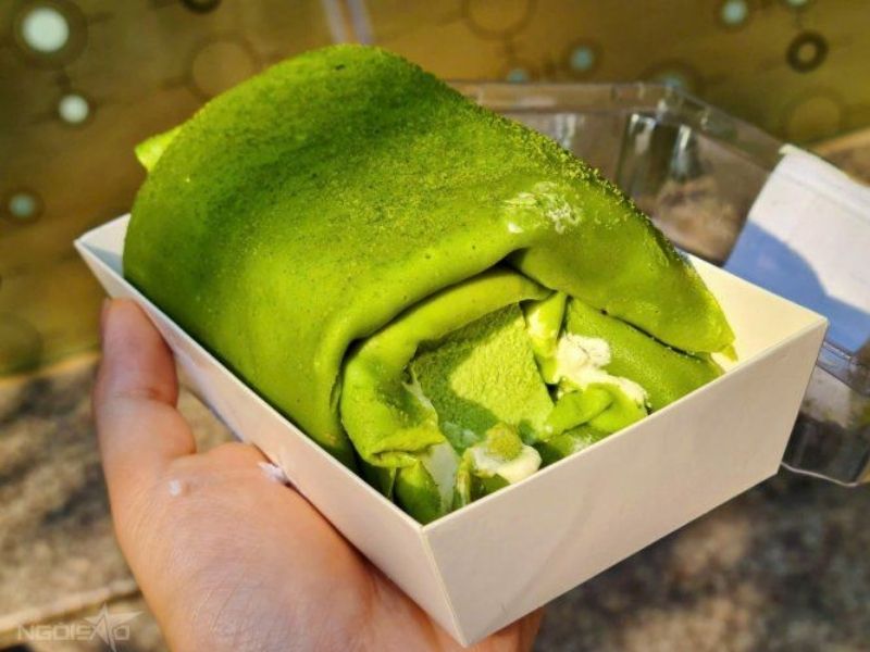Cách làm crepe pudding matcha