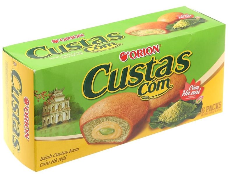 Bánh Bông Lan Custas Kem Cốm Hà Nội