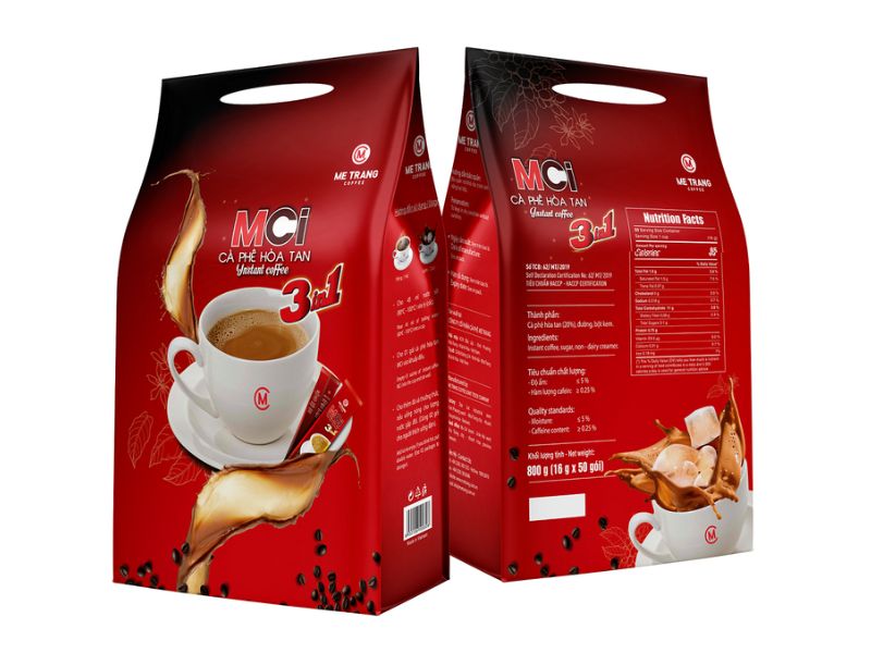 Hàm lượng các chất có trong cà phê hòa tan