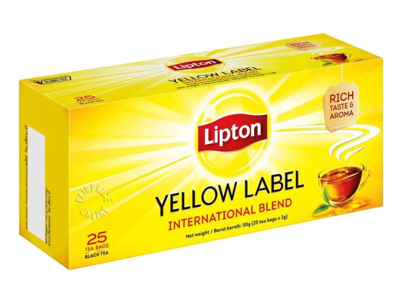 Hồng Trà Túi Lọc Lipton Nhãn Vàng