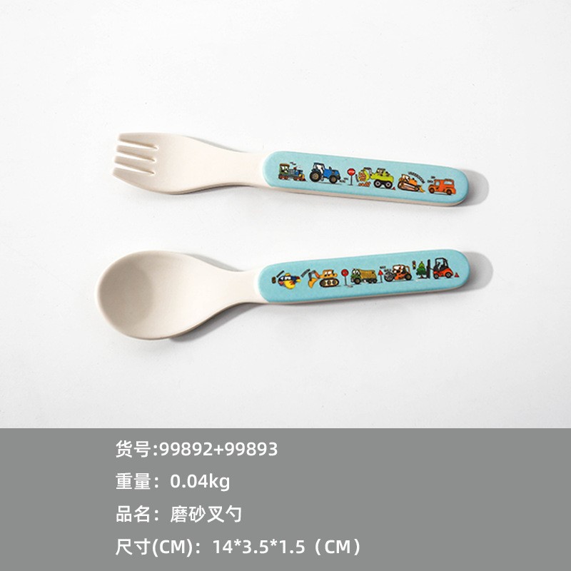 Thìa dĩa ăn dặm hình ô tô ngộ nghĩnh