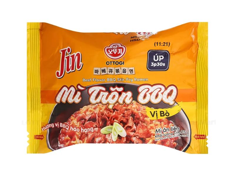 Mì trộn BBQ Ottogi vị bò