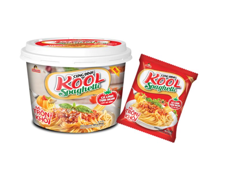 Mì trộn Cung Đình Kool xốt Spaghetti thịt bò bằm gói 100g