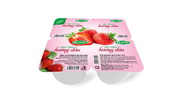 Sữa Chua Elovi Vị Dâu