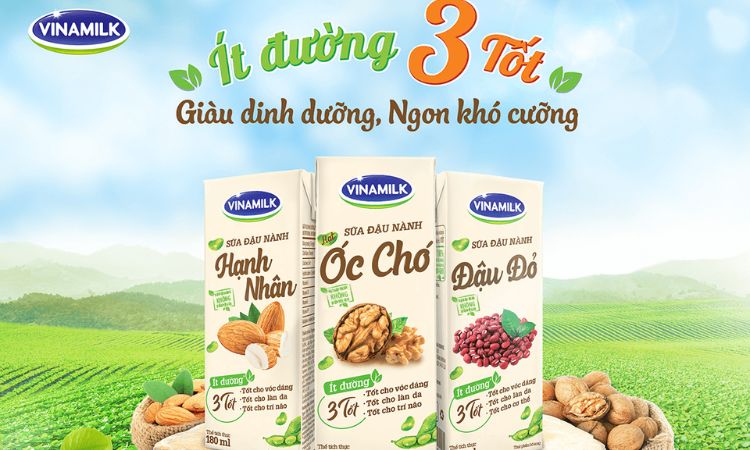 Sữa đậu nành 3 loại hạt Vinamilk