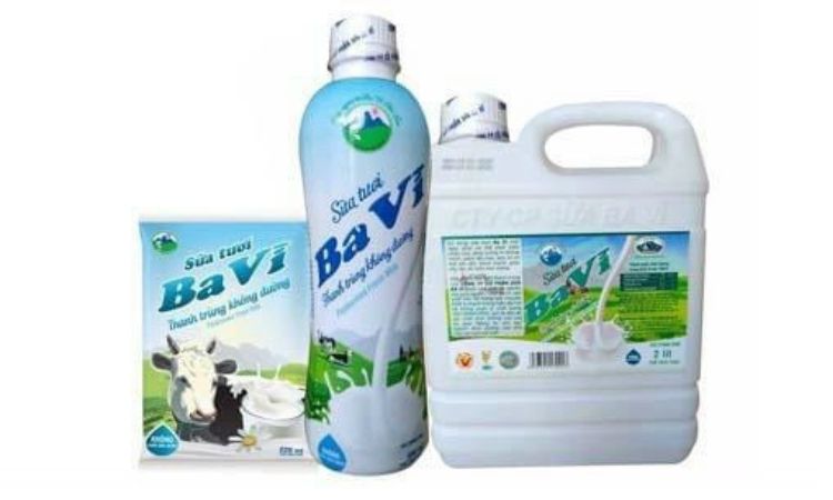Sữa tươi thanh trùng Ba Vì