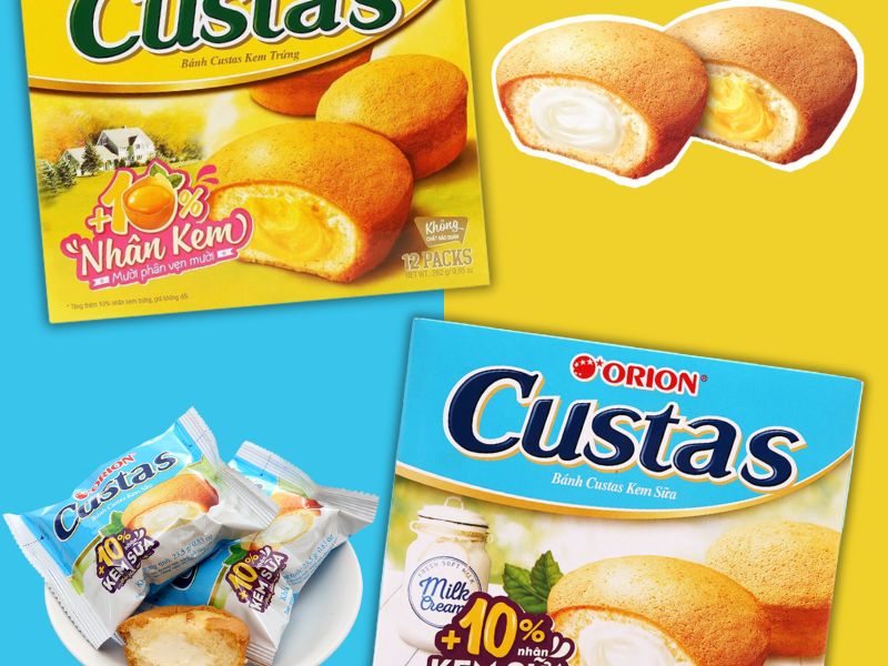 Thành phần dinh dưỡng của bánh Custas kem trứng Orion