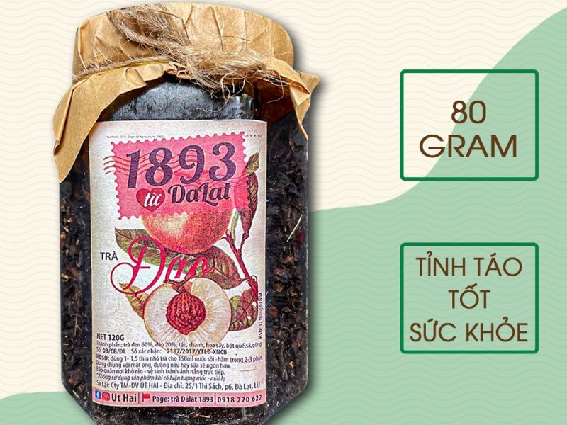 Trà Đào Sấy Khô Trà 1893 - Đà Lạt