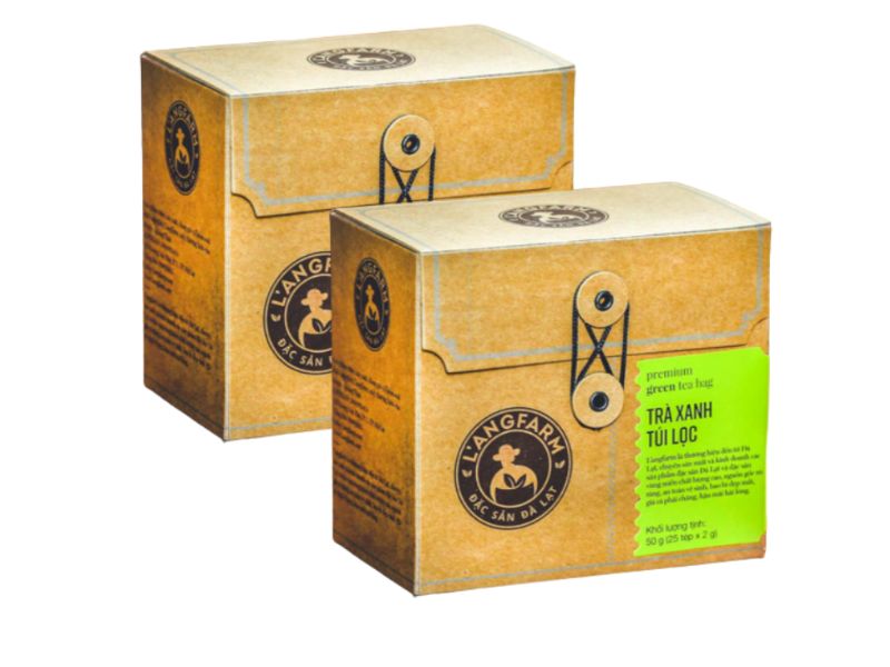 Trà xanh túi lọc L’angfarm